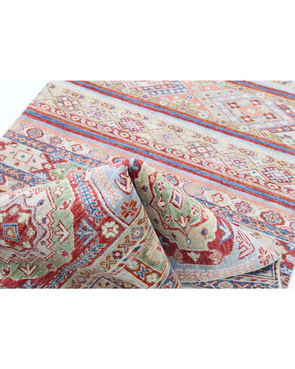 Khurjeen 3' 0" X 9' 8" Hand Knotted Wool Rug 3' 0" X 9' 8" (91 X 295) / Multi / Wool