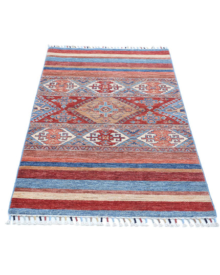 Khurjeen 2' 11" X 5' 0" Hand Knotted Wool Rug 2' 11" X 5' 0" (89 X 152) / Multi / Wool