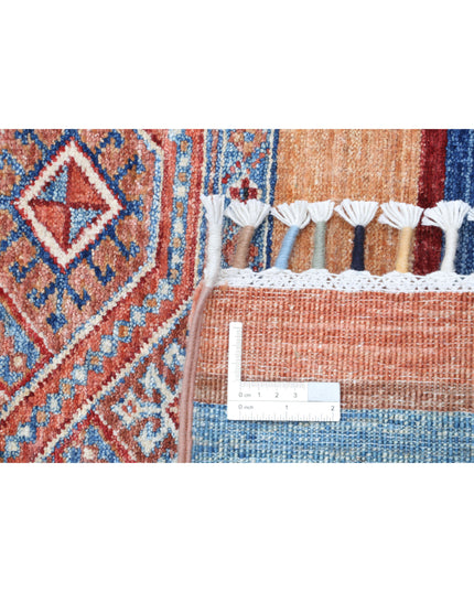 Khurjeen 3' 0" X 4' 9" Hand Knotted Wool Rug 3' 0" X 4' 9" (91 X 145) / Multi / Wool