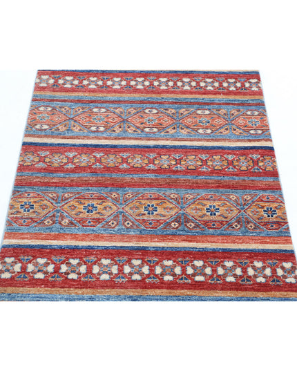Khurjeen 2' 11" X 4' 8" Hand Knotted Wool Rug 2' 11" X 4' 8" (89 X 142) / Multi / Wool