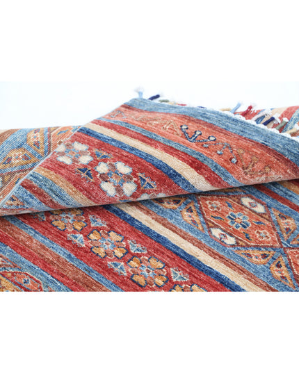 Khurjeen 2' 11" X 4' 8" Hand Knotted Wool Rug 2' 11" X 4' 8" (89 X 142) / Multi / Wool