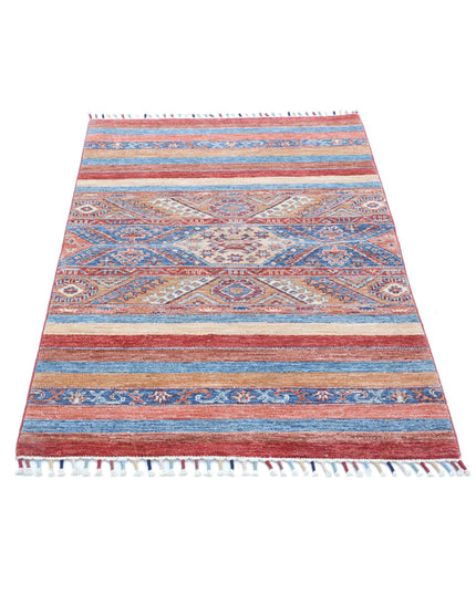 Khurjeen 3' 0" X 4' 10" Hand Knotted Wool Rug 3' 0" X 4' 10" (91 X 147) / Multi / Wool