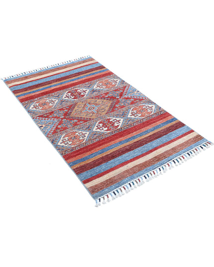Khurjeen 3' 0" X 4' 10" Hand Knotted Wool Rug 3' 0" X 4' 10" (91 X 147) / Multi / Wool