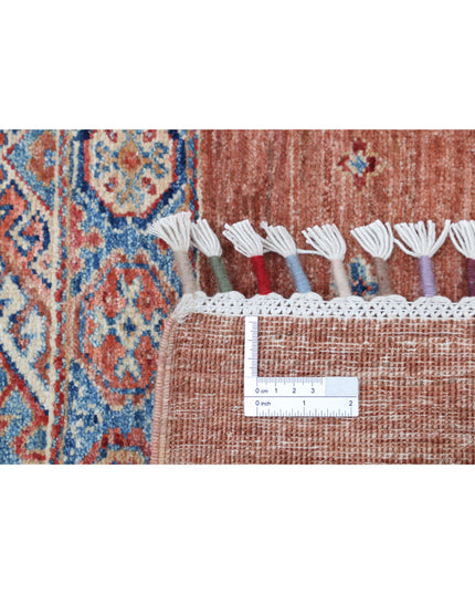 Khurjeen 3' 4" X 4' 10" Hand Knotted Wool Rug 3' 4" X 4' 10" (101 X 147) / Multi / Wool