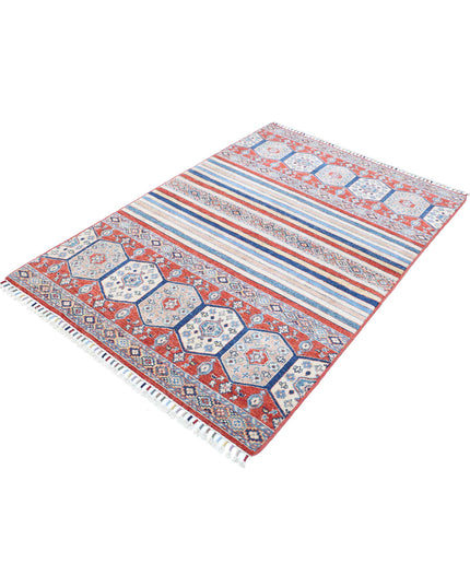 Khurjeen 3' 11" X 5' 10" Hand Knotted Wool Rug 3' 11" X 5' 10" (119 X 178) / Multi / Wool