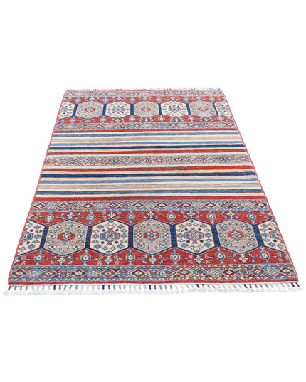 Khurjeen 3' 11" X 5' 10" Hand Knotted Wool Rug 3' 11" X 5' 10" (119 X 178) / Multi / Wool