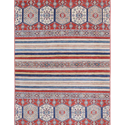Khurjeen 3' 11" X 5' 10" Hand Knotted Wool Rug 3' 11" X 5' 10" (119 X 178) / Multi / Wool