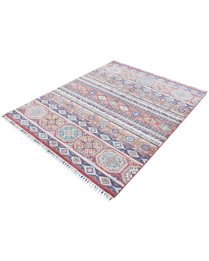 Khurjeen 5' 0" X 6' 3" Hand Knotted Wool Rug 5' 0" X 6' 3" (152 X 191) / Multi / Wool