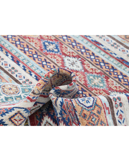 Khurjeen 5' 0" X 6' 3" Hand Knotted Wool Rug 5' 0" X 6' 3" (152 X 191) / Multi / Wool