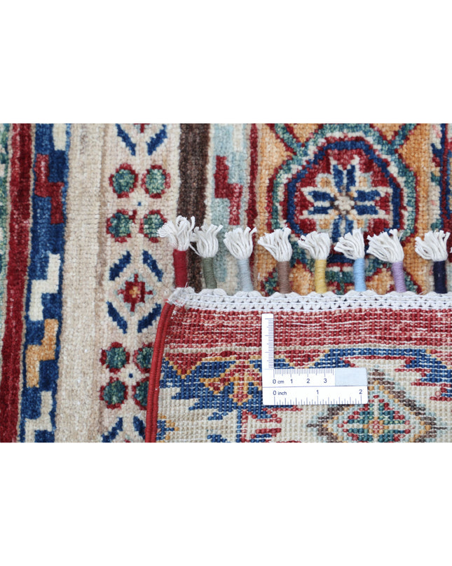 Khurjeen 5' 0" X 6' 3" Hand Knotted Wool Rug 5' 0" X 6' 3" (152 X 191) / Multi / Wool