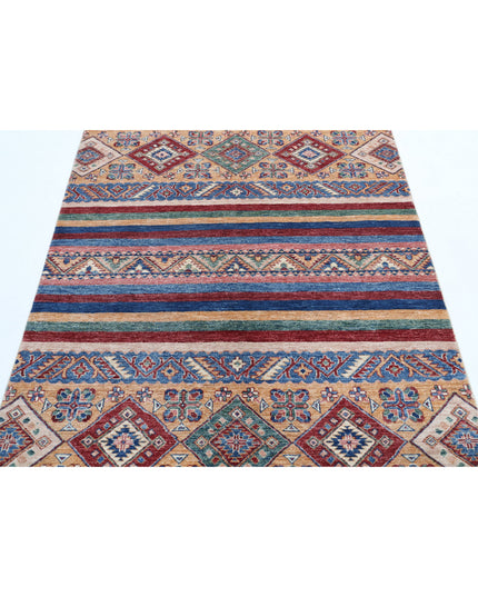 Khurjeen 4' 10" X 6' 3" Hand Knotted Wool Rug 4' 10" X 6' 3" (147 X 191) / Multi / Wool