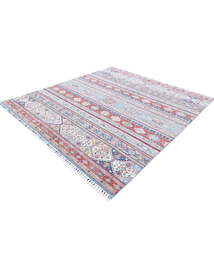 Khurjeen 7' 10" X 8' 10" Hand Knotted Wool Rug 7' 10" X 8' 10" (239 X 269) / Multi / Wool