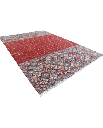 Khurjeen 9' 7" X 13' 6" Hand Knotted Wool Rug 9' 7" X 13' 6" (292 X 411) / Red / Wool