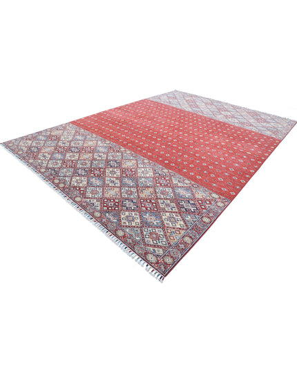 Khurjeen 9' 7" X 13' 6" Hand Knotted Wool Rug 9' 7" X 13' 6" (292 X 411) / Red / Wool