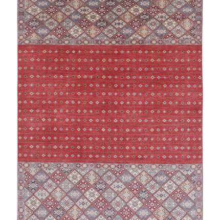 Khurjeen 9' 7" X 13' 6" Hand Knotted Wool Rug 9' 7" X 13' 6" (292 X 411) / Red / Wool