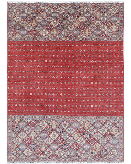 Khurjeen 9' 7" X 13' 6" Hand Knotted Wool Rug 9' 7" X 13' 6" (292 X 411) / Red / Wool