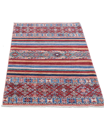 Khurjeen 2' 9" X 4' 1" Hand Knotted Wool Rug 2' 9" X 4' 1" (84 X 124) / Multi / Wool