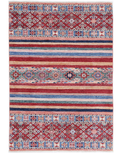 Khurjeen 2' 9" X 4' 1" Hand Knotted Wool Rug 2' 9" X 4' 1" (84 X 124) / Multi / Wool