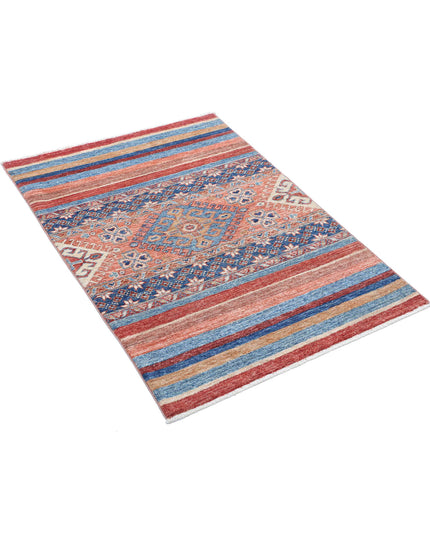 Khurjeen 2' 9" X 3' 9" Hand Knotted Wool Rug 2' 9" X 3' 9" (84 X 114) / Multi / Wool