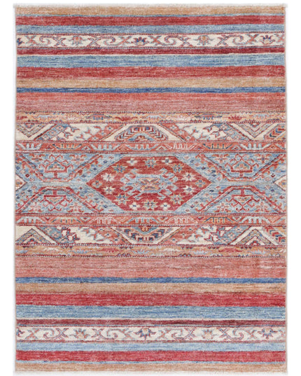 Khurjeen 2' 8" X 3' 8" Hand Knotted Wool Rug 2' 8" X 3' 8" (81 X 112) / Multi / Wool