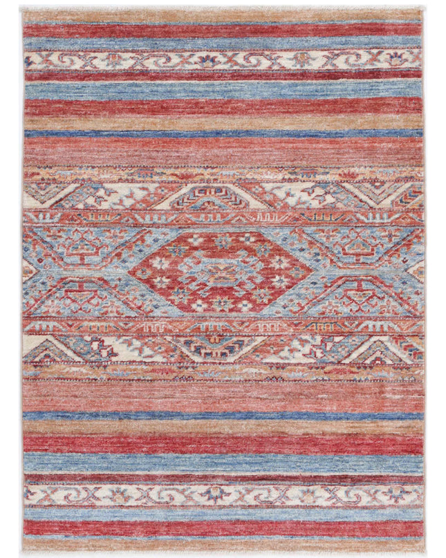 Khurjeen 2' 8" X 3' 8" Hand Knotted Wool Rug 2' 8" X 3' 8" (81 X 112) / Multi / Wool