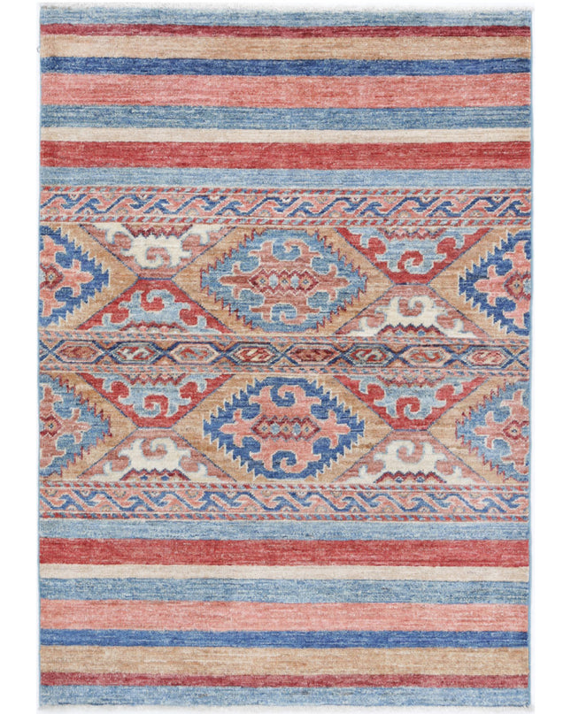 Khurjeen 2' 8" X 3' 10" Hand Knotted Wool Rug 2' 8" X 3' 10" (81 X 117) / Multi / Wool