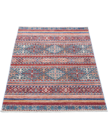 Khurjeen 2' 9" X 3' 10" Hand Knotted Wool Rug 2' 9" X 3' 10" (84 X 117) / Multi / Wool