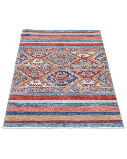 Khurjeen 2' 8" X 3' 10" Hand Knotted Wool Rug 2' 8" X 3' 10" (81 X 117) / Multi / Wool
