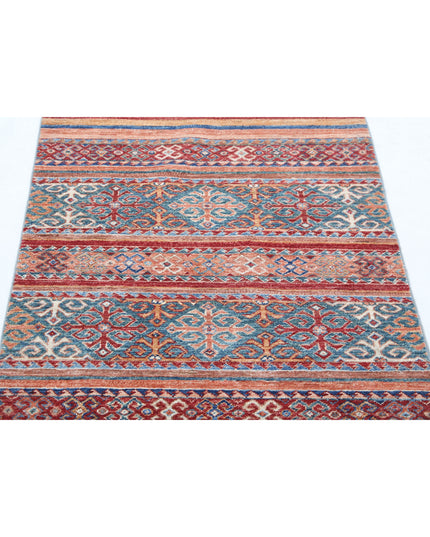 Khurjeen 2' 8" X 3' 9" Hand Knotted Wool Rug 2' 8" X 3' 9" (81 X 114) / Multi / Wool