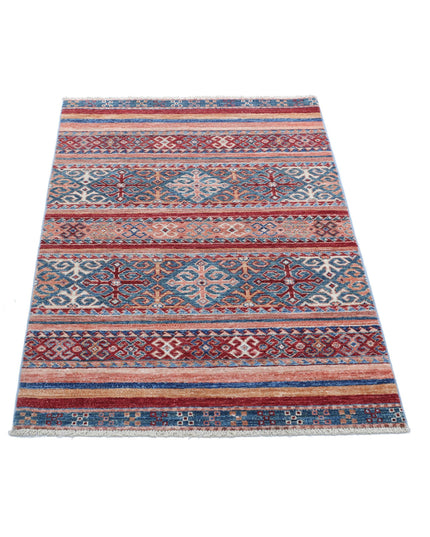Khurjeen 2' 8" X 3' 10" Hand Knotted Wool Rug 2' 8" X 3' 10" (81 X 117) / Multi / Wool