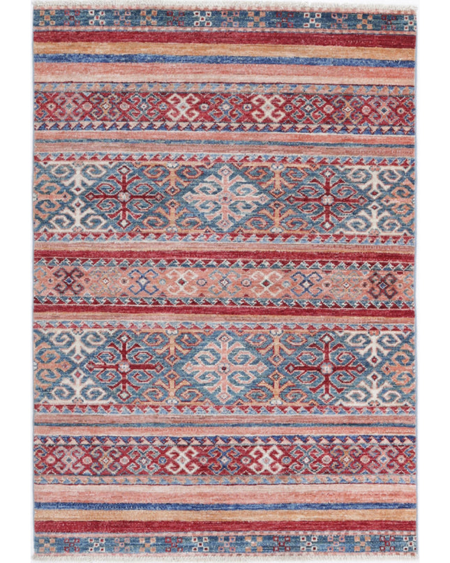 Khurjeen 2' 8" X 3' 10" Hand Knotted Wool Rug 2' 8" X 3' 10" (81 X 117) / Multi / Wool