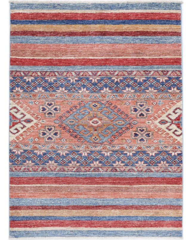 Khurjeen 2' 8" X 3' 8" Hand Knotted Wool Rug 2' 8" X 3' 8" (81 X 112) / Multi / Wool