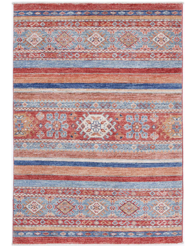 Khurjeen 2' 8" X 3' 11" Hand Knotted Wool Rug 2' 8" X 3' 11" (81 X 119) / Multi / Wool