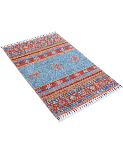 Khurjeen 2' 7" X 3' 9" Hand Knotted Wool Rug 2' 7" X 3' 9" (79 X 114) / Multi / Wool
