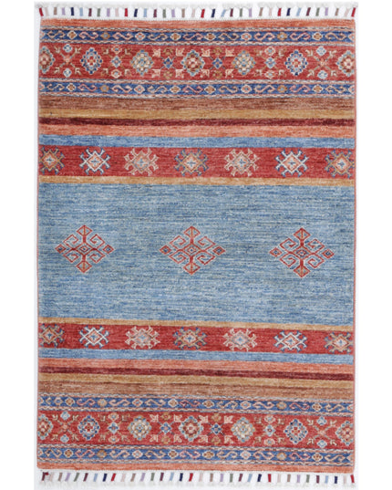 Khurjeen 2' 7" X 3' 9" Hand Knotted Wool Rug 2' 7" X 3' 9" (79 X 114) / Multi / Wool