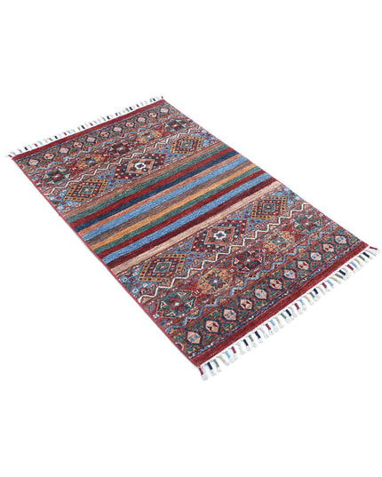 Khurjeen 2' 8" X 4' 0" Hand Knotted Wool Rug 2' 8" X 4' 0" (81 X 122) / Multi / Wool