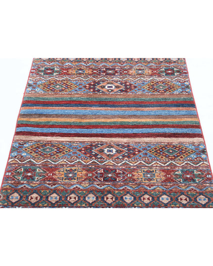 Khurjeen 2' 8" X 4' 0" Hand Knotted Wool Rug 2' 8" X 4' 0" (81 X 122) / Multi / Wool