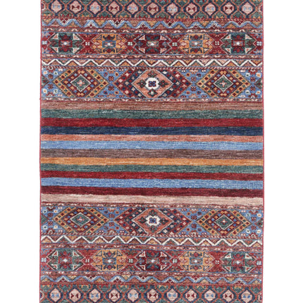 Khurjeen 2' 8" X 4' 0" Hand Knotted Wool Rug 2' 8" X 4' 0" (81 X 122) / Multi / Wool