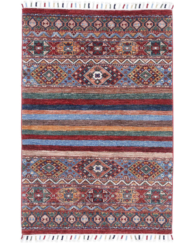 Khurjeen 2' 8" X 4' 0" Hand Knotted Wool Rug 2' 8" X 4' 0" (81 X 122) / Multi / Wool