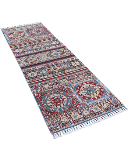 Khurjeen 2' 8" X 8' 0" Hand Knotted Wool Rug 2' 8" X 8' 0" (81 X 244) / Multi / Wool