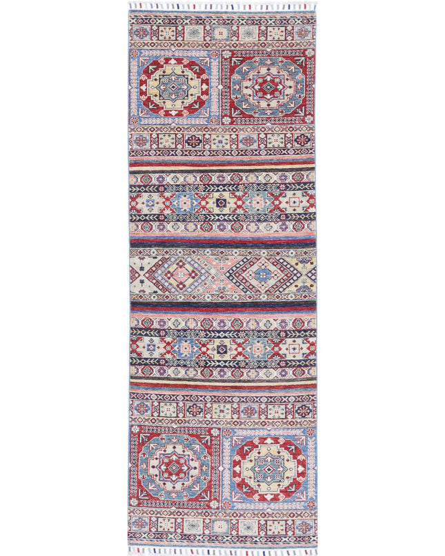 Khurjeen 2' 8" X 8' 0" Hand Knotted Wool Rug 2' 8" X 8' 0" (81 X 244) / Multi / Wool