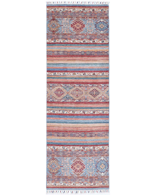 Khurjeen 2' 6" X 8' 2" Hand Knotted Wool Rug 2' 6" X 8' 2" (76 X 249) / Multi / Wool