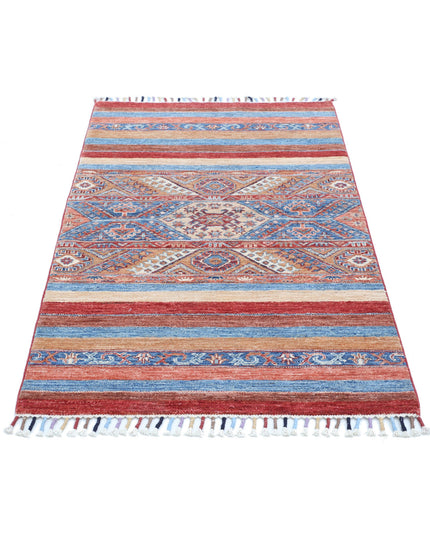 Khurjeen 2' 11" X 4' 10" Hand Knotted Wool Rug 2' 11" X 4' 10" (89 X 147) / Multi / Wool