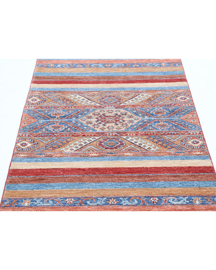 Khurjeen 2' 11" X 4' 10" Hand Knotted Wool Rug 2' 11" X 4' 10" (89 X 147) / Multi / Wool