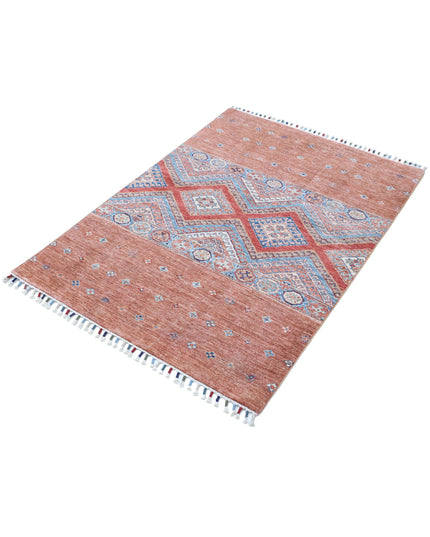 Khurjeen 3' 3" X 4' 7" Hand Knotted Wool Rug 3' 3" X 4' 7" (99 X 140) / Multi / Wool