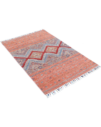 Khurjeen 3' 3" X 4' 11" Hand Knotted Wool Rug 3' 3" X 4' 11" (99 X 150) / Multi / Wool