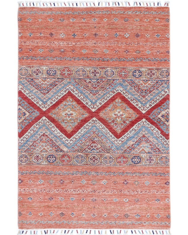 Khurjeen 3' 3" X 4' 11" Hand Knotted Wool Rug 3' 3" X 4' 11" (99 X 150) / Multi / Wool