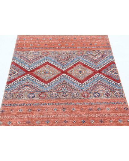 Khurjeen 3' 3" X 4' 9" Hand Knotted Wool Rug 3' 3" X 4' 9" (99 X 145) / Multi / Wool