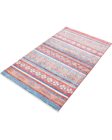 Khurjeen 2' 11" X 4' 11" Hand Knotted Wool Rug 2' 11" X 4' 11" (89 X 150) / Multi / Wool