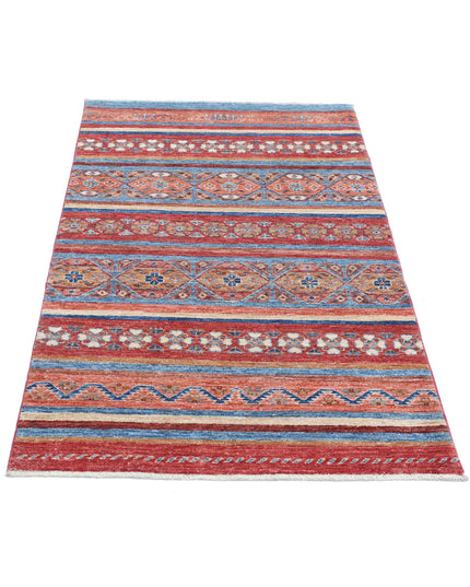 Khurjeen 2' 11" X 4' 11" Hand Knotted Wool Rug 2' 11" X 4' 11" (89 X 150) / Multi / Wool